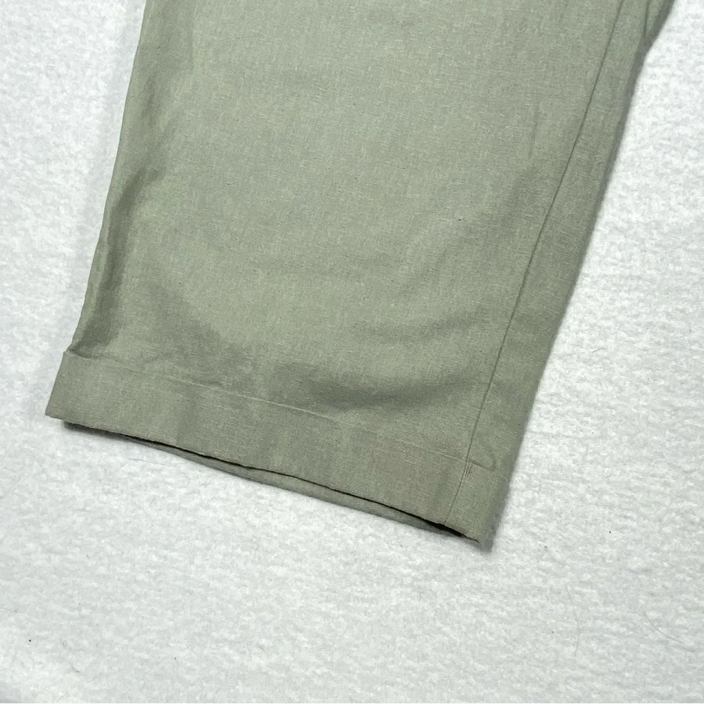 Falls Creek Cargo Pants Women Plus 24 Sage Gray Crop Stretch Casual Workwear NWT - Picture 4 of 16